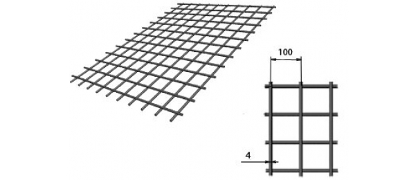 Сетка сварная (дорожная) 100х100х4мм 1,5х2м купить с доставкой в Масловском