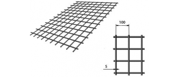 Сетка сварная (дорожная) 100х100х5мм 1,5х2м купить с доставкой в Масловском