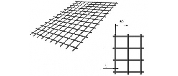 Сетка сварная (дорожная) 50х50х4мм 1х2м купить с доставкой в Масловском